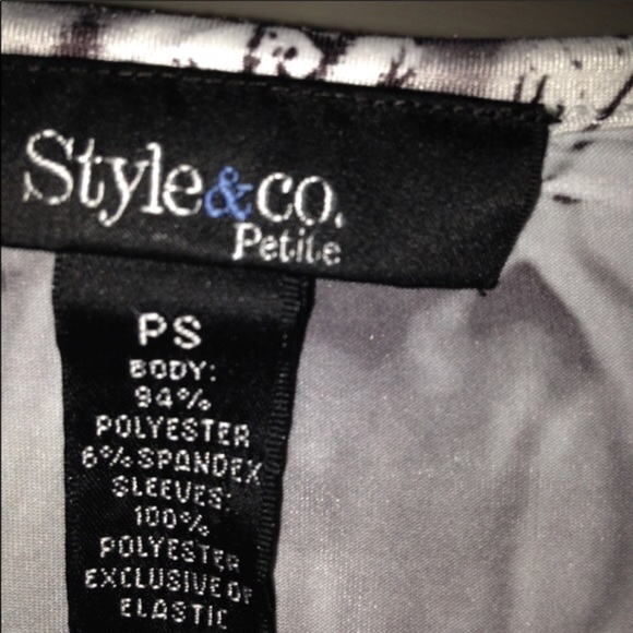 Style & Co Flutter Sleeve Top - Picture 3 of 3